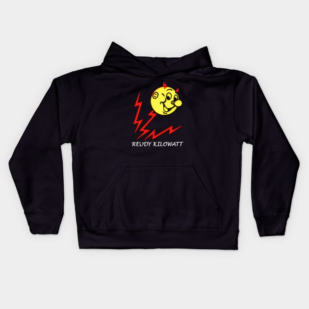 reddy killowatt - electricity Kids Hoodie by Lula Popart